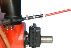 Detail převodovky sněhové frézy SF 55