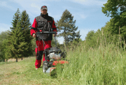 F-550 brush cutter at work
