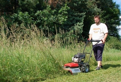 F-550 brush cutter at work