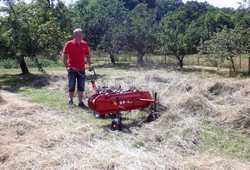 The OP-1.1 hay tedder at work