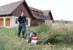 F-550 brush cutter at work