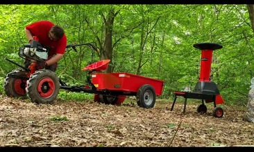 Štěpkovač RAPIDO v lese