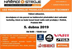 Předváděcí akce Nářadí stroje Kolín (5.4.2019) Předváděcí akce Nářadí stroje Kolín (5.4.2019)