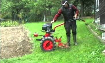 Malotraktor VARI + brány hřebové ABR 354