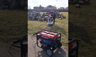 Třífázová elektrocentrála VARI ECV 8500 W + štípačka VARI 8 TON SUPER FORCE 400V