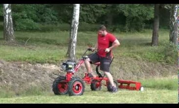 Provzdušňovač trávníku PT-1000 + nosič AV-3